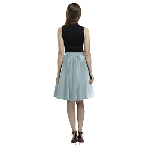 grey fog Melete Pleated Midi Skirt (Model D15)