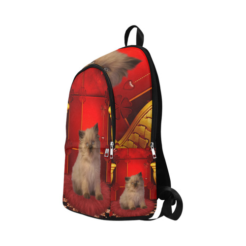 Cute little kitten Fabric Backpack for Adult (Model 1659)