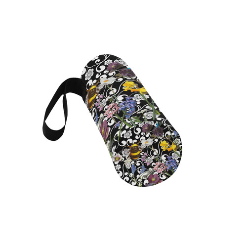 Birds and Bees in the Spring Garden Neoprene Water Bottle Pouch/Large