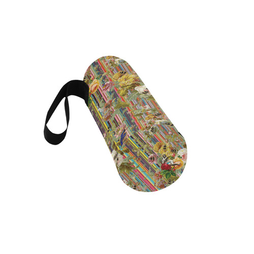 Summer Garden Neoprene Water Bottle Pouch/Large