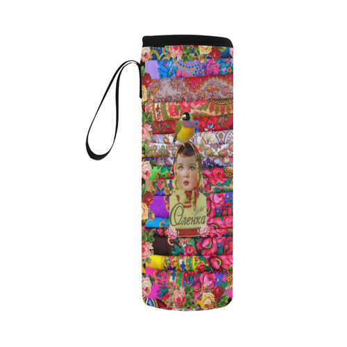 Flower Child Neoprene Water Bottle Pouch/Large