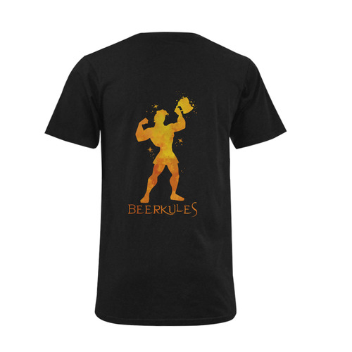Strong Herkules loves Beer Men's V-Neck T-shirt (USA Size) (Model T10)