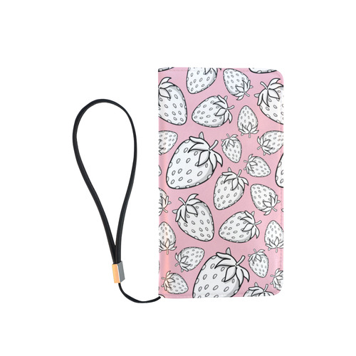 Ghostberries on orchid pink Men's Clutch Purse （Model 1638）