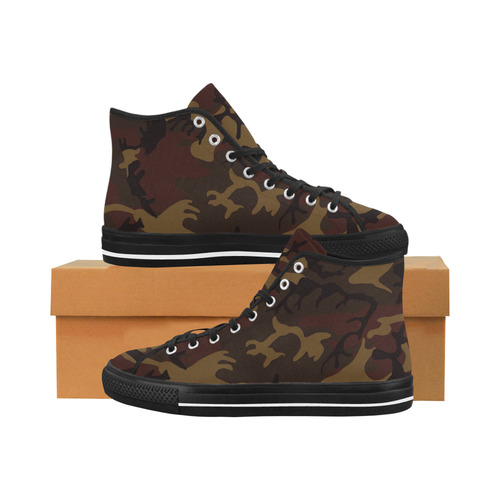 Camo Dark Brown Vancouver H Men's Canvas Shoes (1013-1)