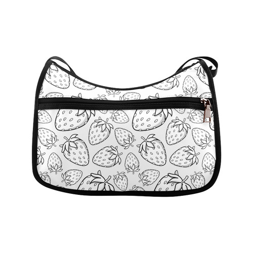 Ghostberries on white Crossbody Bags (Model 1616)