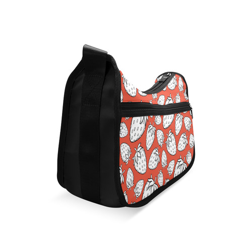 Ghostberries on red Crossbody Bags (Model 1616)