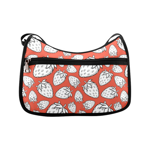 Ghostberries on red Crossbody Bags (Model 1616)