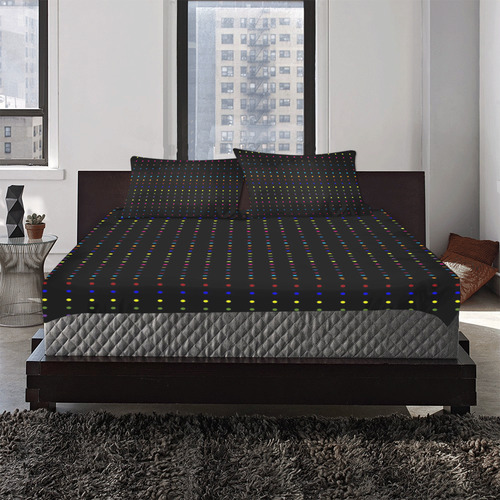 Dots & Colors Modern, Colorful pattern design 3-Piece Bedding Set