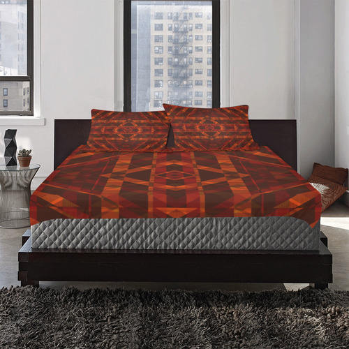 Sci Fi  Horror Geometric design 3-Piece Bedding Set