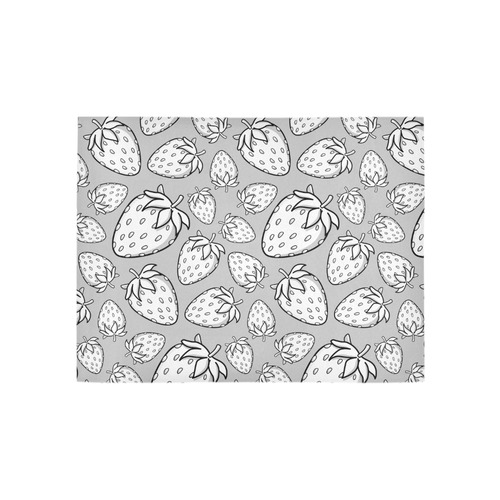 Ghostberries on light grey Area Rug 5'3''x4'