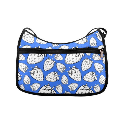 Ghostberries on ultramarine blue Crossbody Bags (Model 1616)