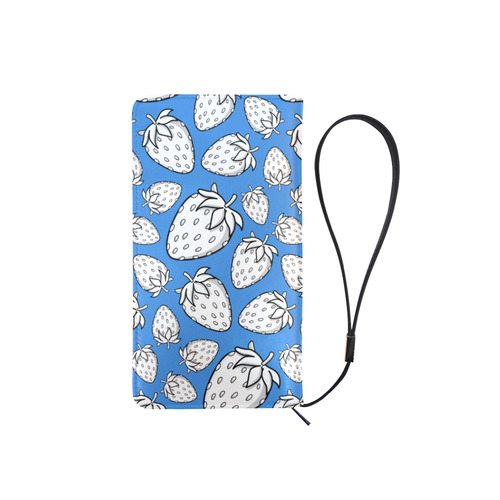 Ghostberries on blue Men's Clutch Purse （Model 1638）