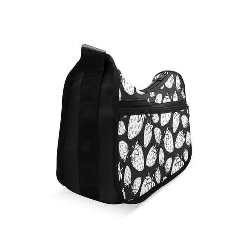 Ghostberries on black Crossbody Bags (Model 1616)