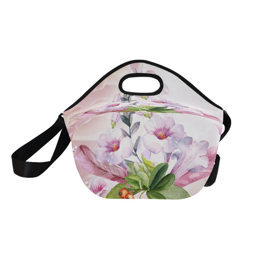 Wonderful flowers Neoprene Lunch Bag/Large (Model 1669)