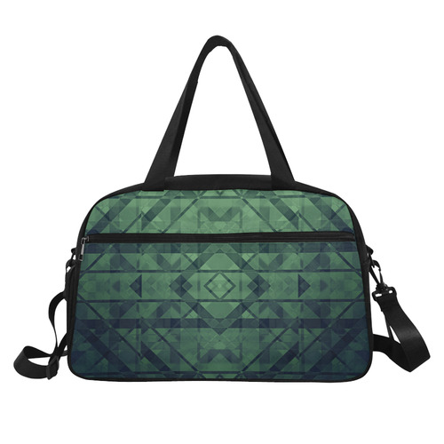 Sci-Fi Green Monster  Geometric design Fitness Handbag (Model 1671)