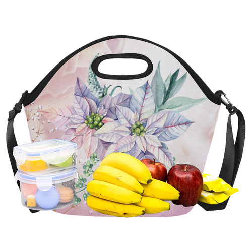 Wonderful flowers, watercolor Neoprene Lunch Bag/Large (Model 1669)