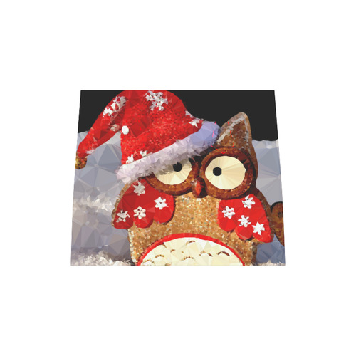 Low Poly Christmas Owl Santa Claus Hat Boston Handbag (Model 1621)