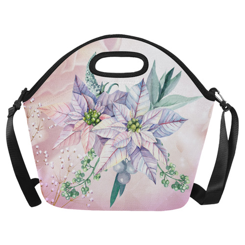 Wonderful flowers, watercolor Neoprene Lunch Bag/Large (Model 1669)