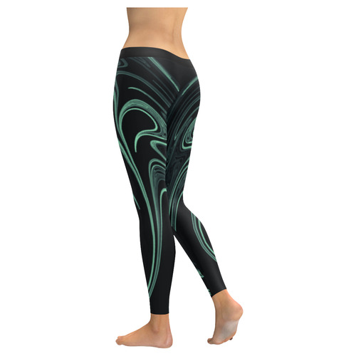 Untitled-1 Women's Low Rise Leggings (Invisible Stitch) (Model L05)