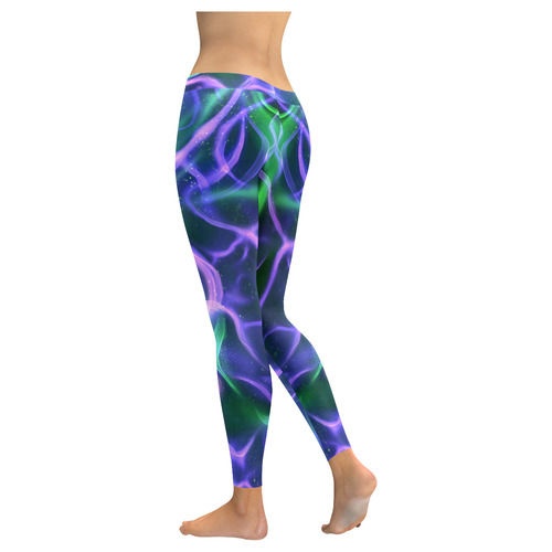 legging Bonus 6 Women's Low Rise Leggings (Invisible Stitch) (Model L05)