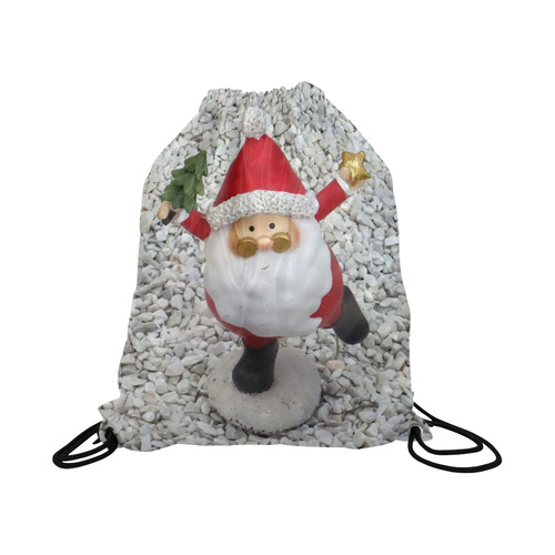 Cute little Santa by JamColors Large Drawstring Bag Model 1604 (Twin Sides)  16.5"(W) * 19.3"(H)