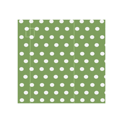 Dots Olive Neoprene Water Bottle Pouch/Large