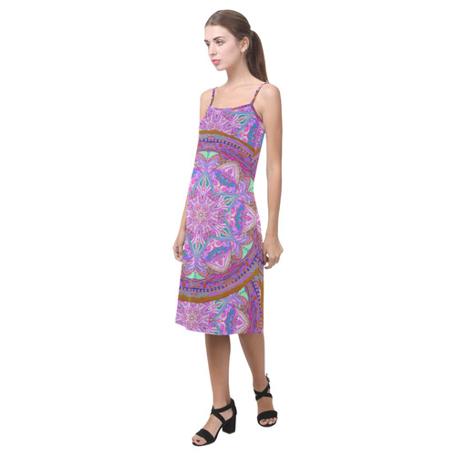embroidery-pink Alcestis Slip Dress (Model D05)