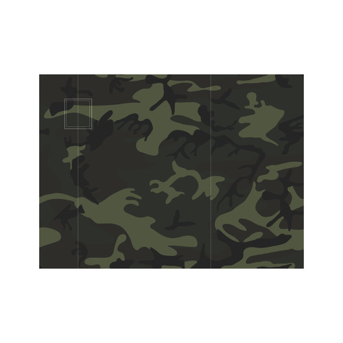 Camo Green Neoprene Water Bottle Pouch/Small