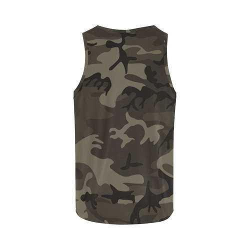 Camo Grey All Over Print Tank Top for Women (Model T43)