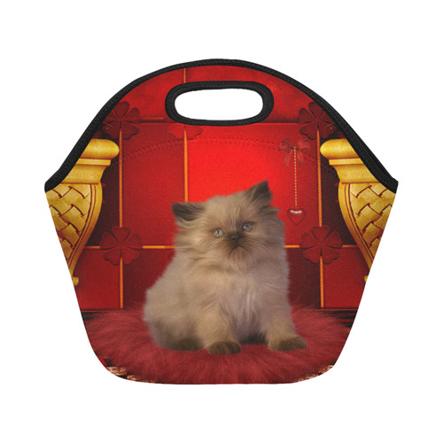 Cute little kitten Neoprene Lunch Bag/Small (Model 1669)