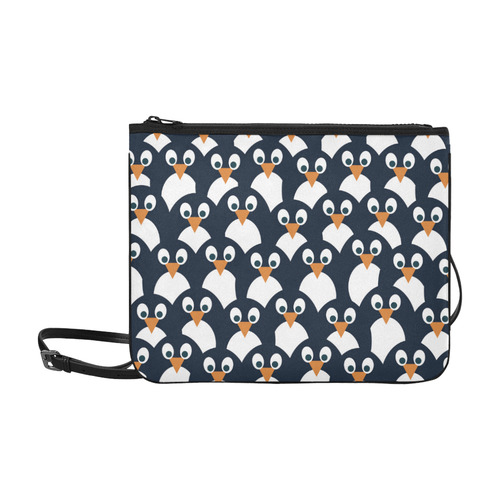 Penguin Pattern Slim Clutch Bag (Model 1668)