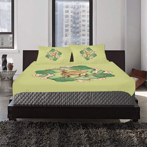 Winged Bull Bedroom Set 3-Piece Bedding Set