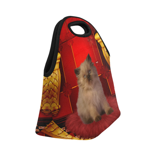 Cute little kitten Neoprene Lunch Bag/Small (Model 1669)