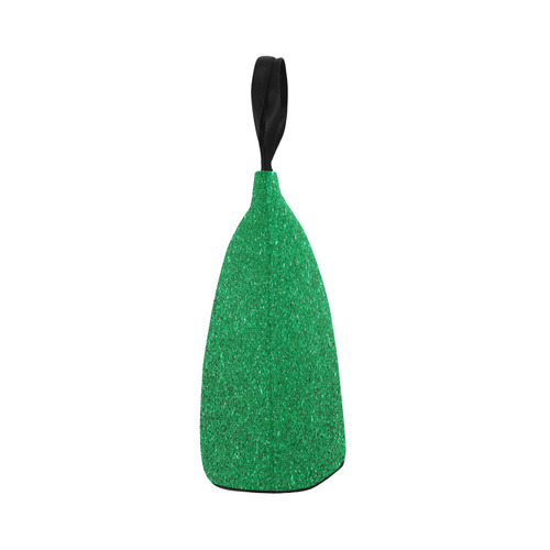 Green Glitter Nylon Lunch Tote Bag (Model 1670)