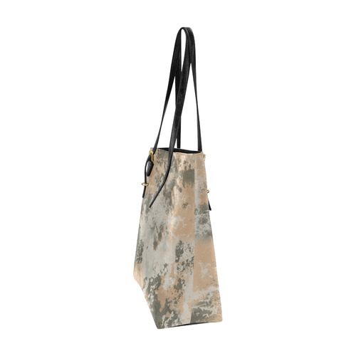 Abstract Mud Puddle Euramerican Tote Bag/Small (Model 1655)