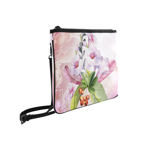 Wonderful flowers Slim Clutch Bag (Model 1668)