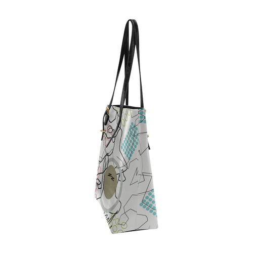 Abstract 8 pattern Euramerican Tote Bag/Small (Model 1655)