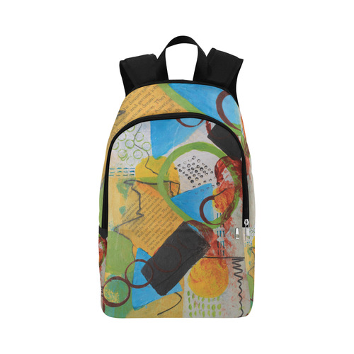 Messy Circles Fabric Backpack for Adult (Model 1659)