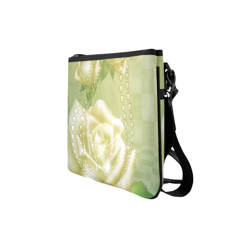 Beautiful soft green roses Slim Clutch Bag (Model 1668)