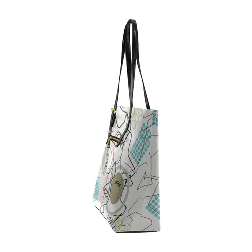 Abstract 8 pattern Euramerican Tote Bag/Small (Model 1655)