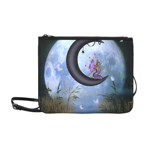 Wonderful fairy on the moon Slim Clutch Bag (Model 1668)