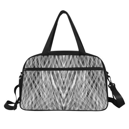 lines white Fitness Handbag (Model 1671)