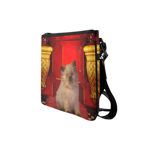 Cute little kitten Slim Clutch Bag (Model 1668)