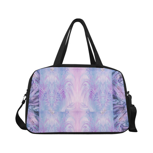 purple butterfly Fitness Handbag (Model 1671)