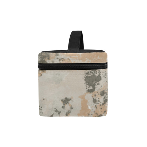 Abstract Mud Puddle Cosmetic Bag/Large (Model 1658)