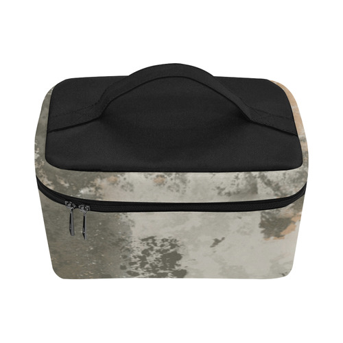Abstract Mud Puddle Cosmetic Bag/Large (Model 1658)