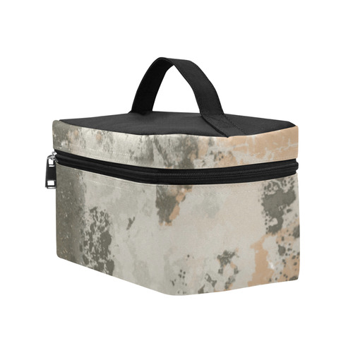 Abstract Mud Puddle Cosmetic Bag/Large (Model 1658)