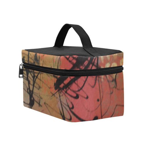 Pink City Cosmetic Bag/Large (Model 1658)