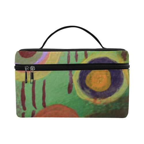 Flowers Abstract Cosmetic Bag/Large (Model 1658)