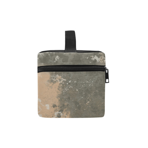 Abstract Mud Puddle Cosmetic Bag/Large (Model 1658)